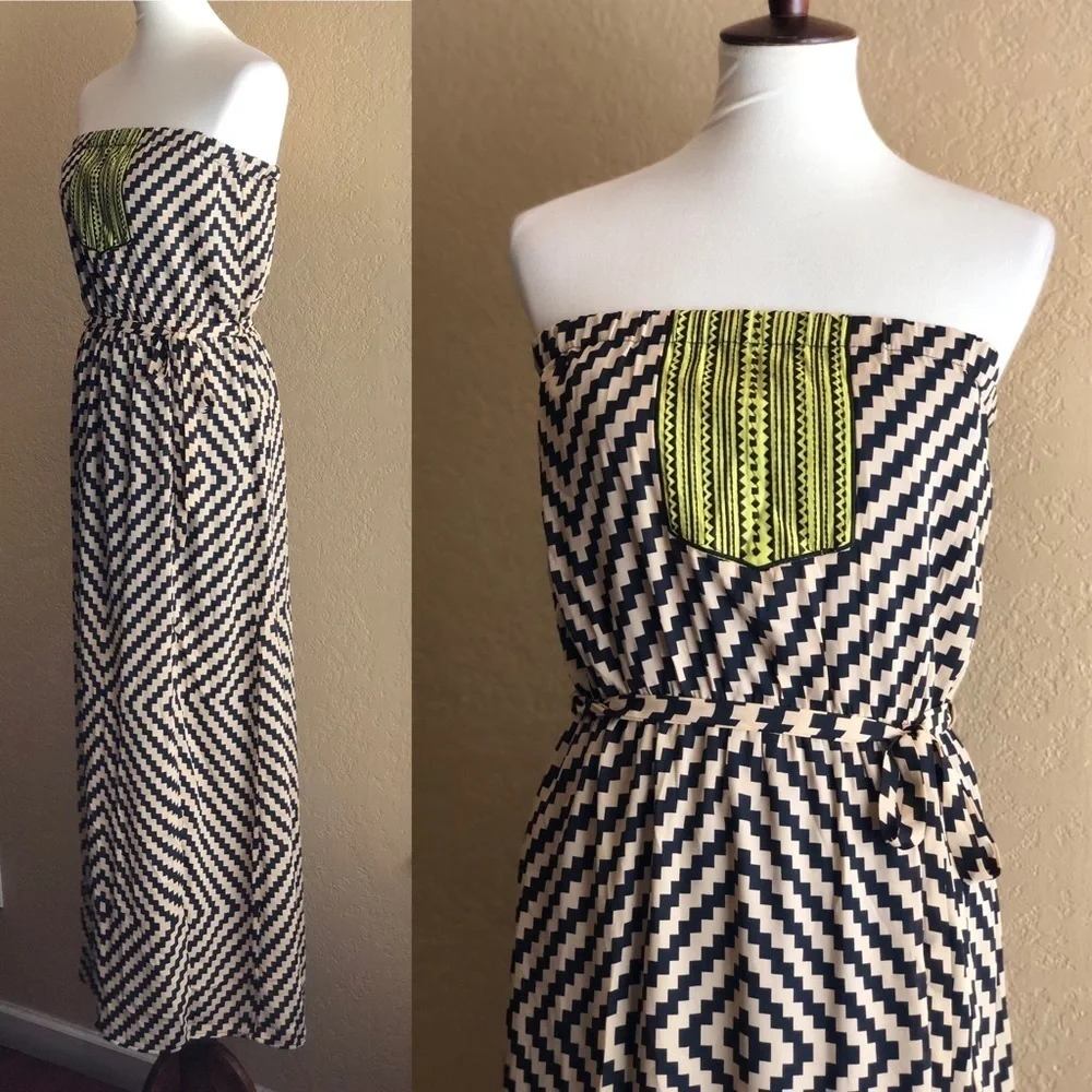 THML Women’s LAYLA Strapless Maxi Dress Size M - Picture 8 of 10
